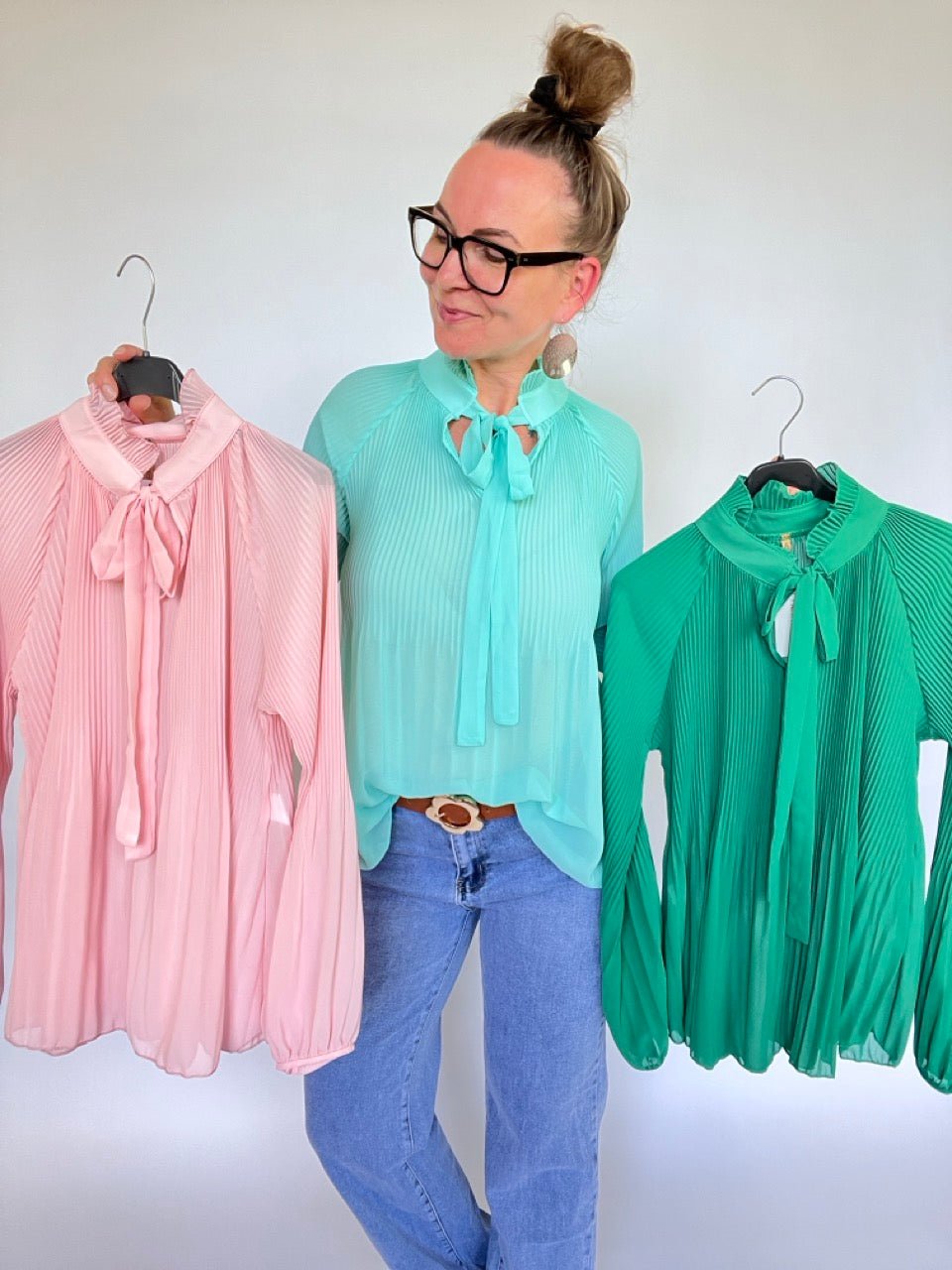 Bluse Swing Swing Ozeanblau - FROLLEIN KÄTHE Shop
