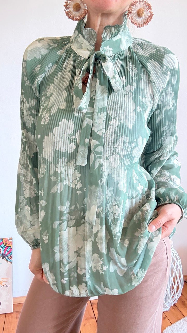 Bluse Swing Swing Rosentraum Salbei - FROLLEIN KÄTHE Shop