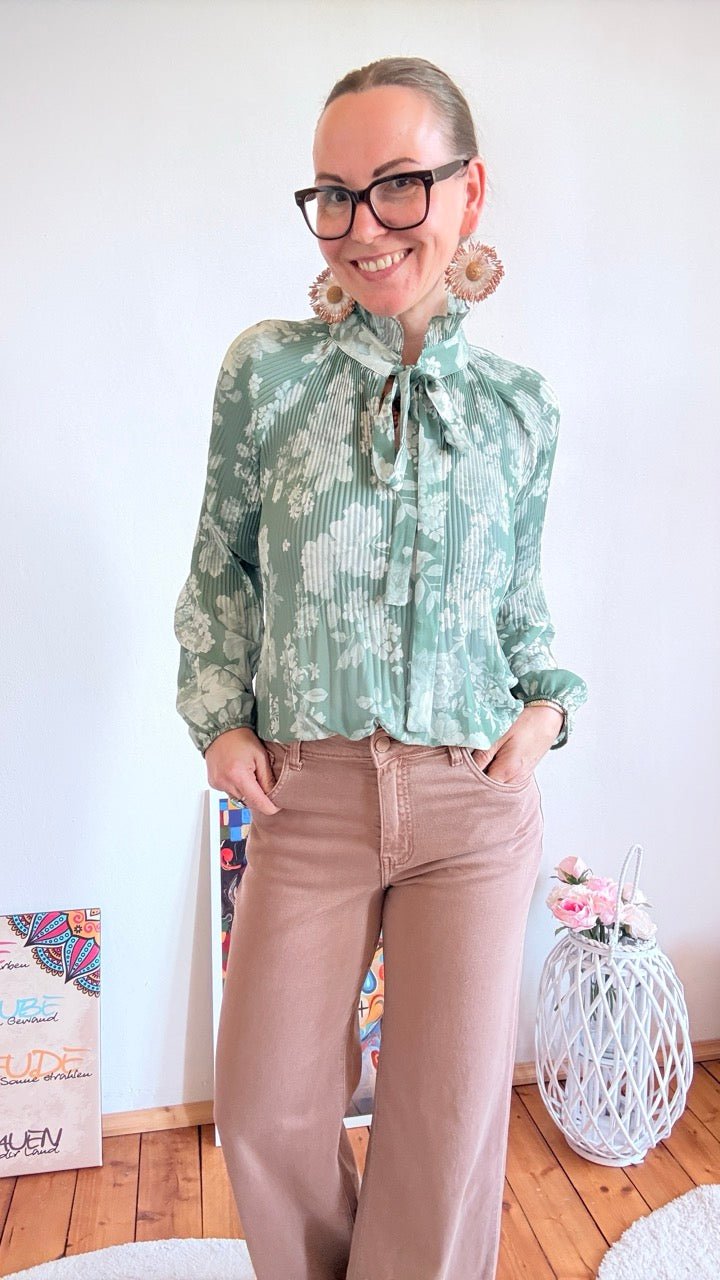 Bluse Swing Swing Rosentraum Salbei - FROLLEIN KÄTHE Shop