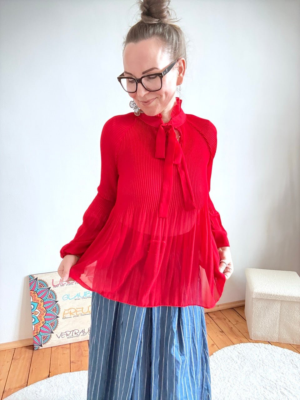 Bluse Swing Swing Rot - FROLLEIN KÄTHE Shop