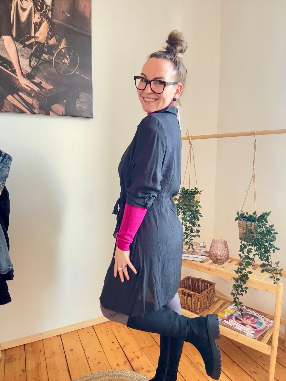 Bluse Vicki Schwarz - FROLLEIN KÄTHE Shop