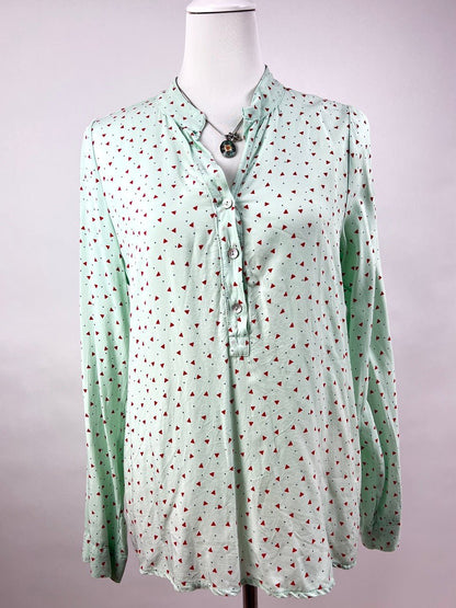 Bluse Weiss mit Muster EINZELSTÜCK - FROLLEIN KÄTHE Shop