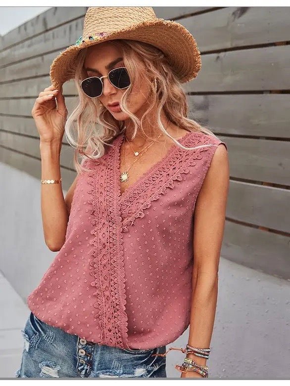 Blusen Top Cosima Alt Rose - FROLLEIN KÄTHE Shop