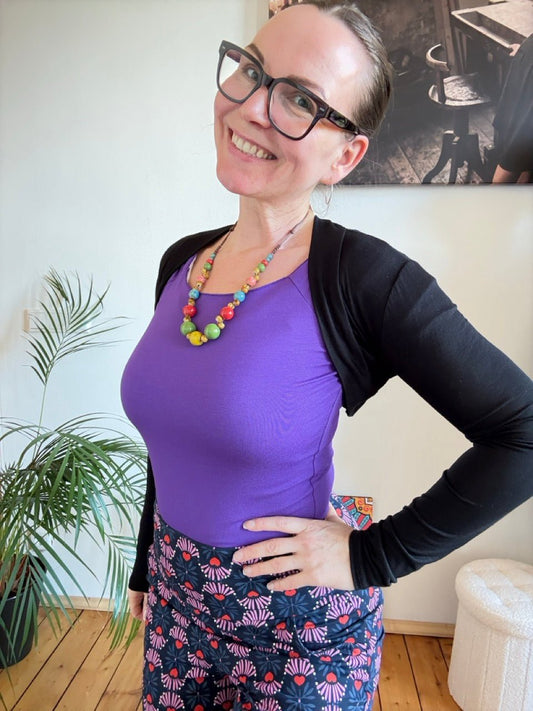 Bolero Jacke Schwarz - FROLLEIN KÄTHE Shop
