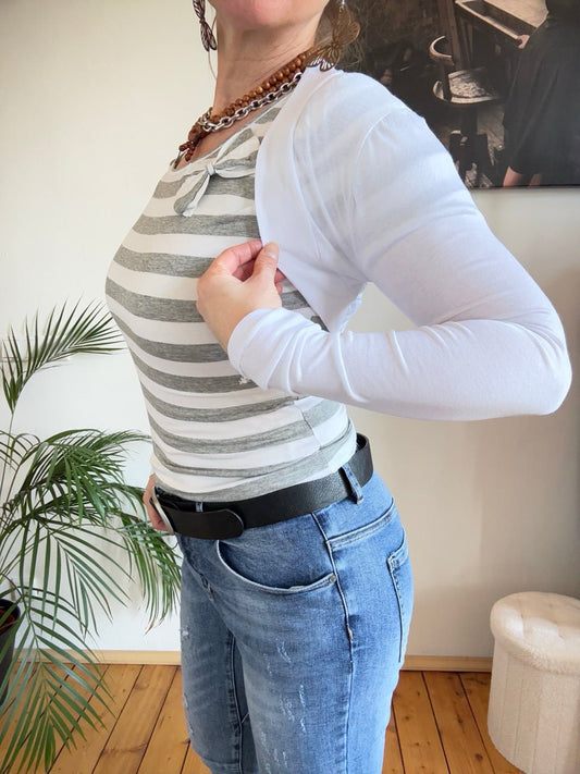 Bolero Jacke Weiß - FROLLEIN KÄTHE Shop