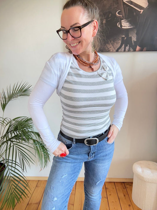 Bolero Jacke Weiß - FROLLEIN KÄTHE Shop