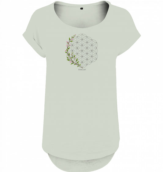Shirt Edelmädel Slub Blume des Lebens