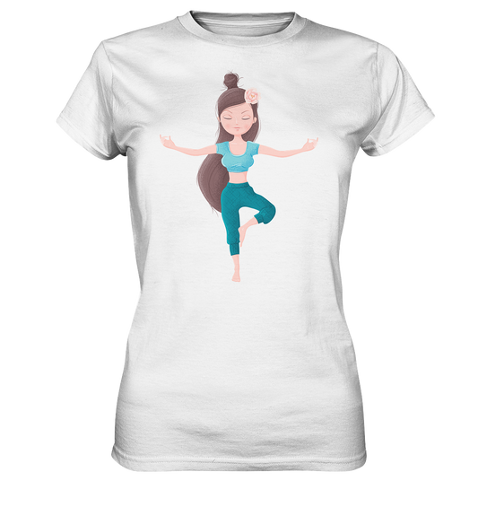 Shirt Edelmädel Premium Yoga Girl Tree -versch. Farben