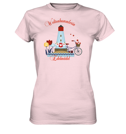 Shirt Weltenbummlerin Edelmädel - Ladies Premium Shirt