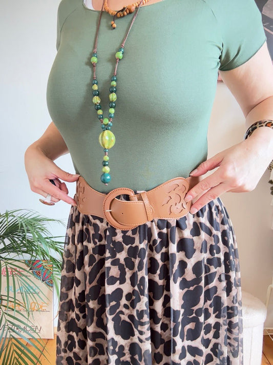 Gürtel Boho Elastic Nougat - FROLLEIN KÄTHE Shop