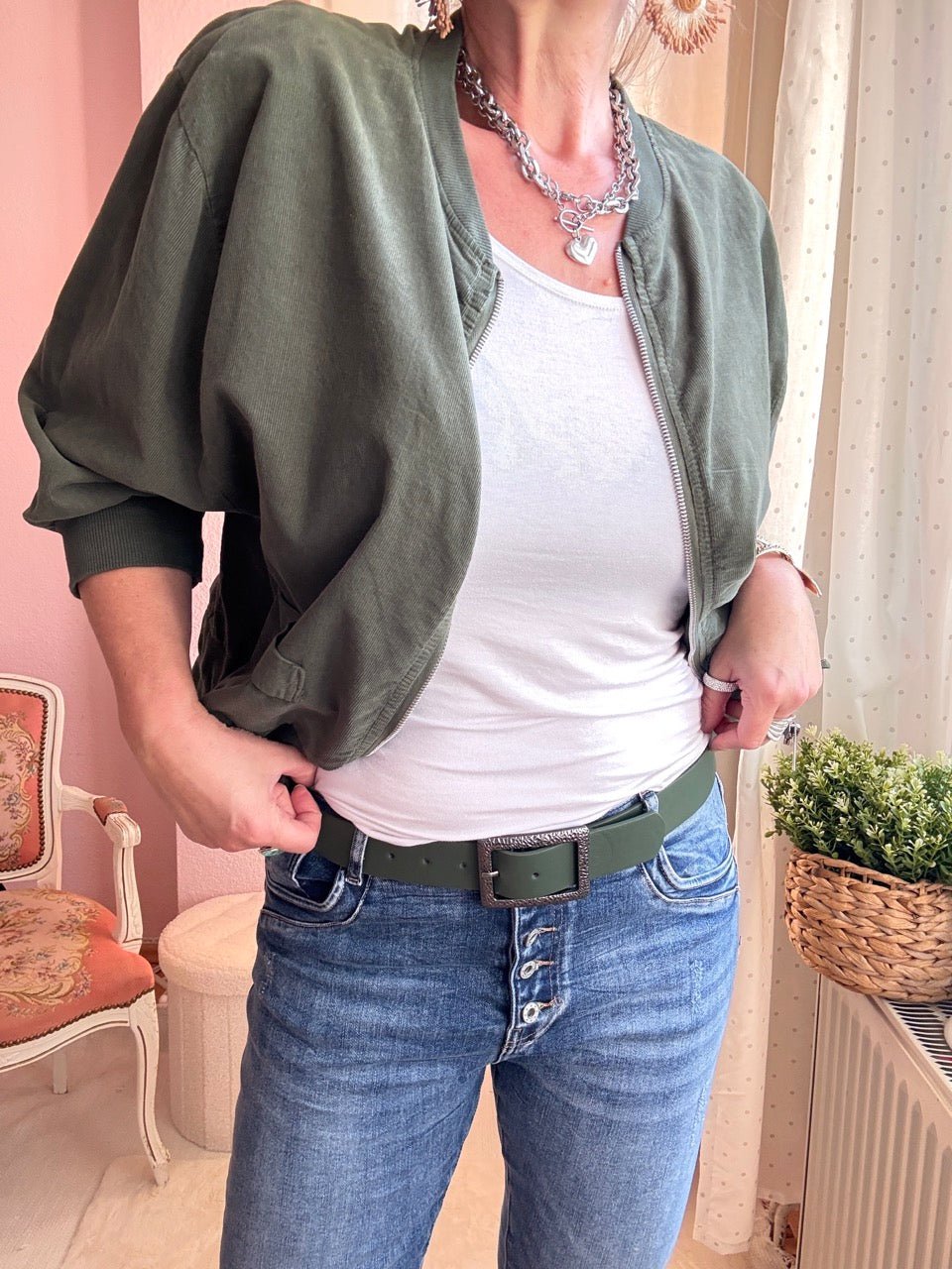 Gürtel Emmy Grün - FROLLEIN KÄTHE Shop