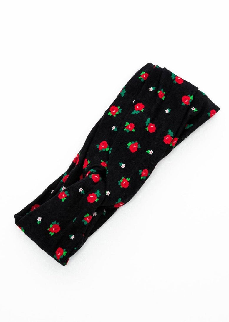 Haarband La Rosa Schwarz - FROLLEIN KÄTHE Shop