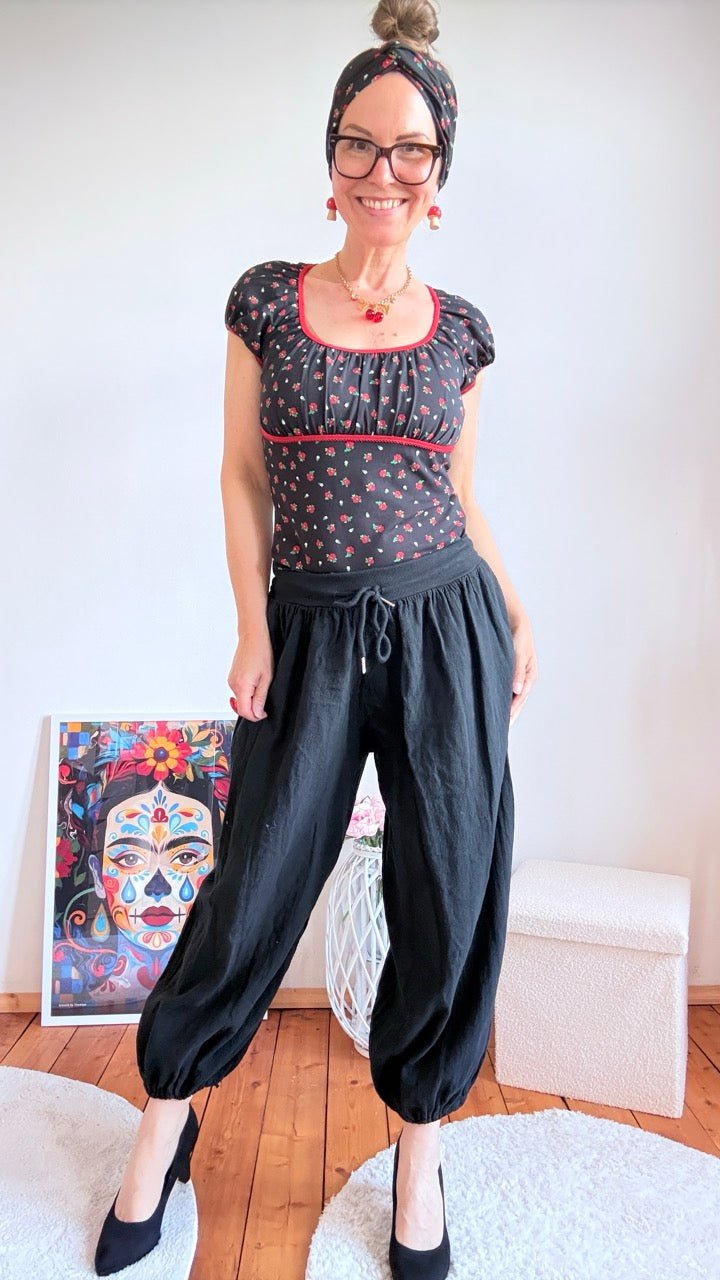 Hose Aliya Schwarz - FROLLEIN KÄTHE Shop