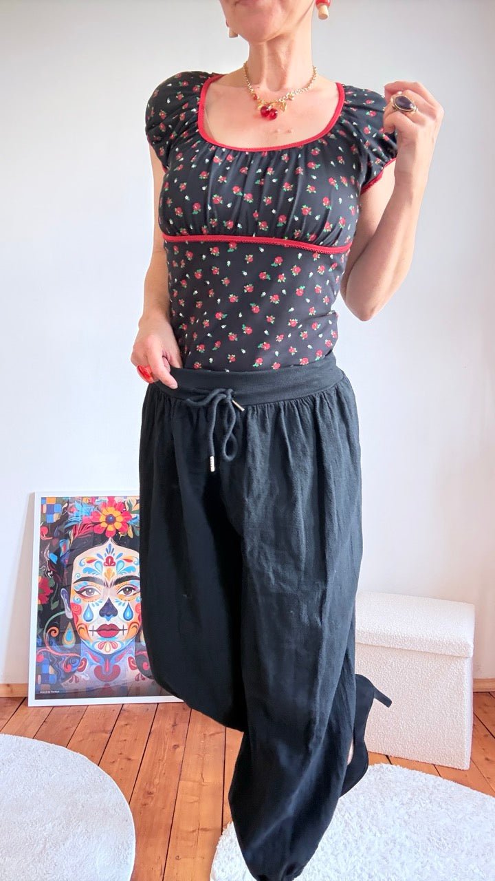 Hose Aliya Schwarz - FROLLEIN KÄTHE Shop