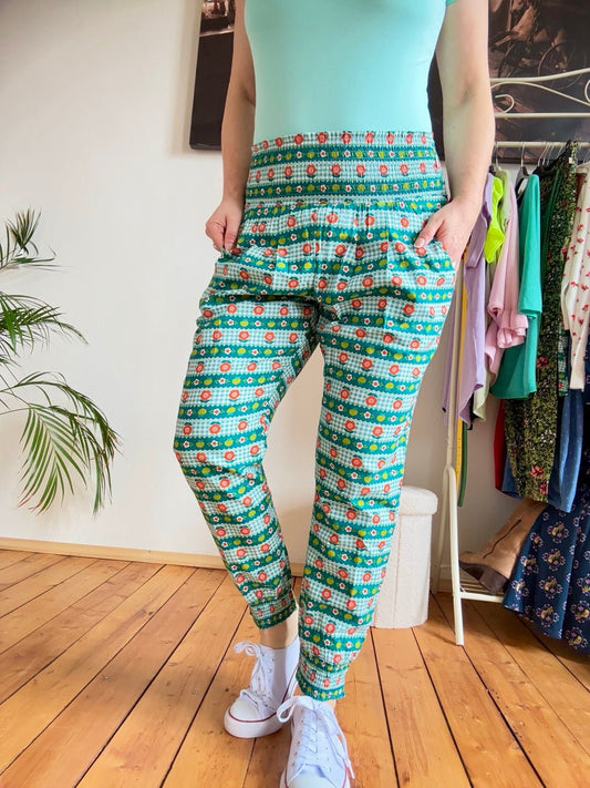 Hose Apfelherzl Grün - FROLLEIN KÄTHE Shop