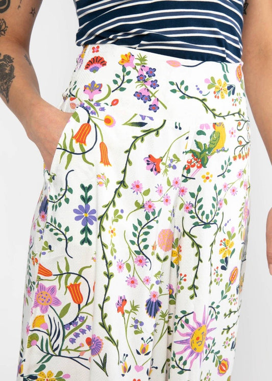 Hose Culotte Lucky Weiß - FROLLEIN KÄTHE Shop