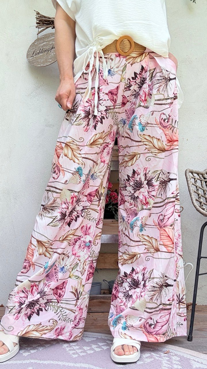 Hose Flora Amore Rose mit Gürtel - FROLLEIN KÄTHE Shop