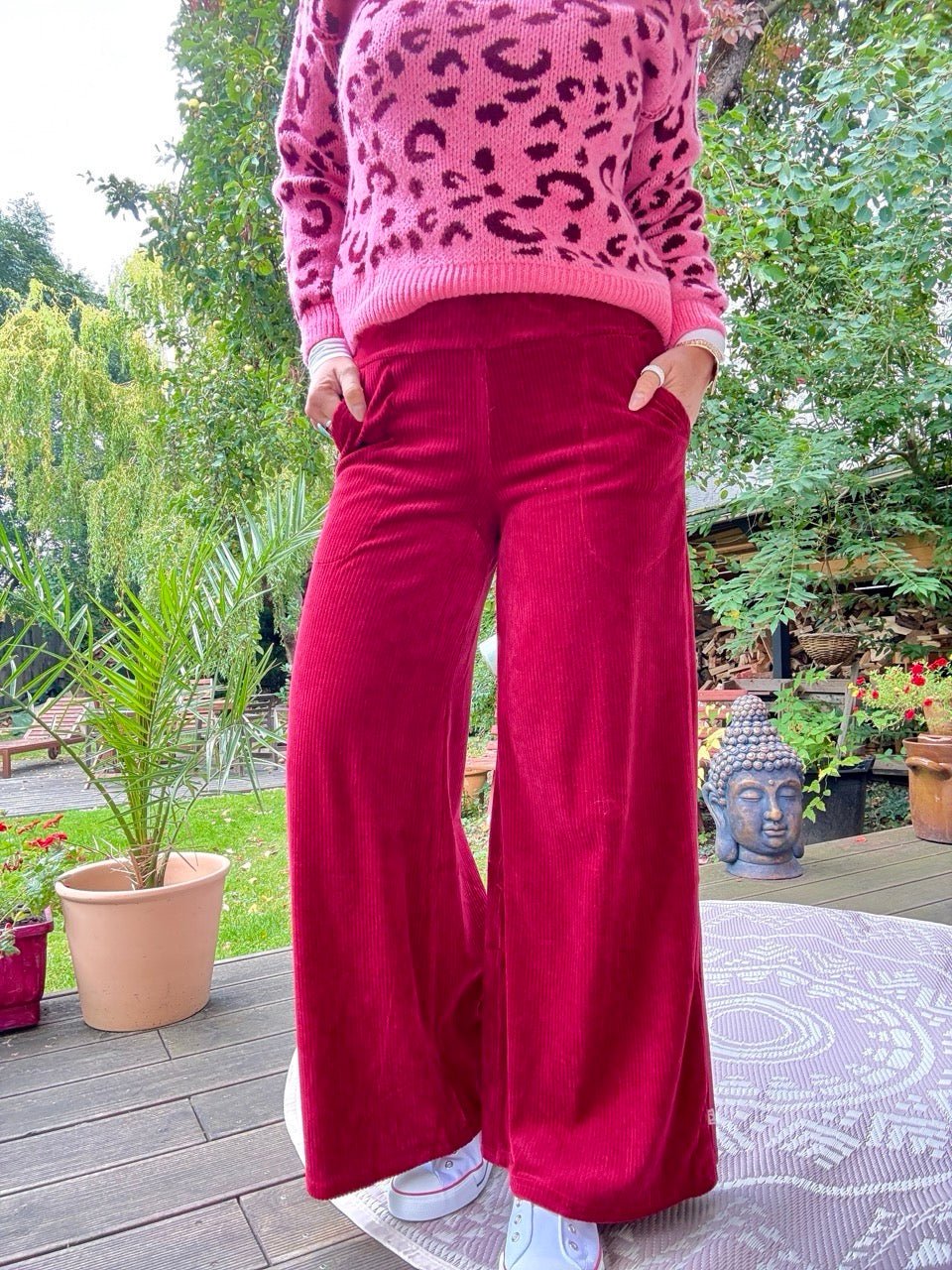 Hose High Waist Culotte Cherry - FROLLEIN KÄTHE Shop