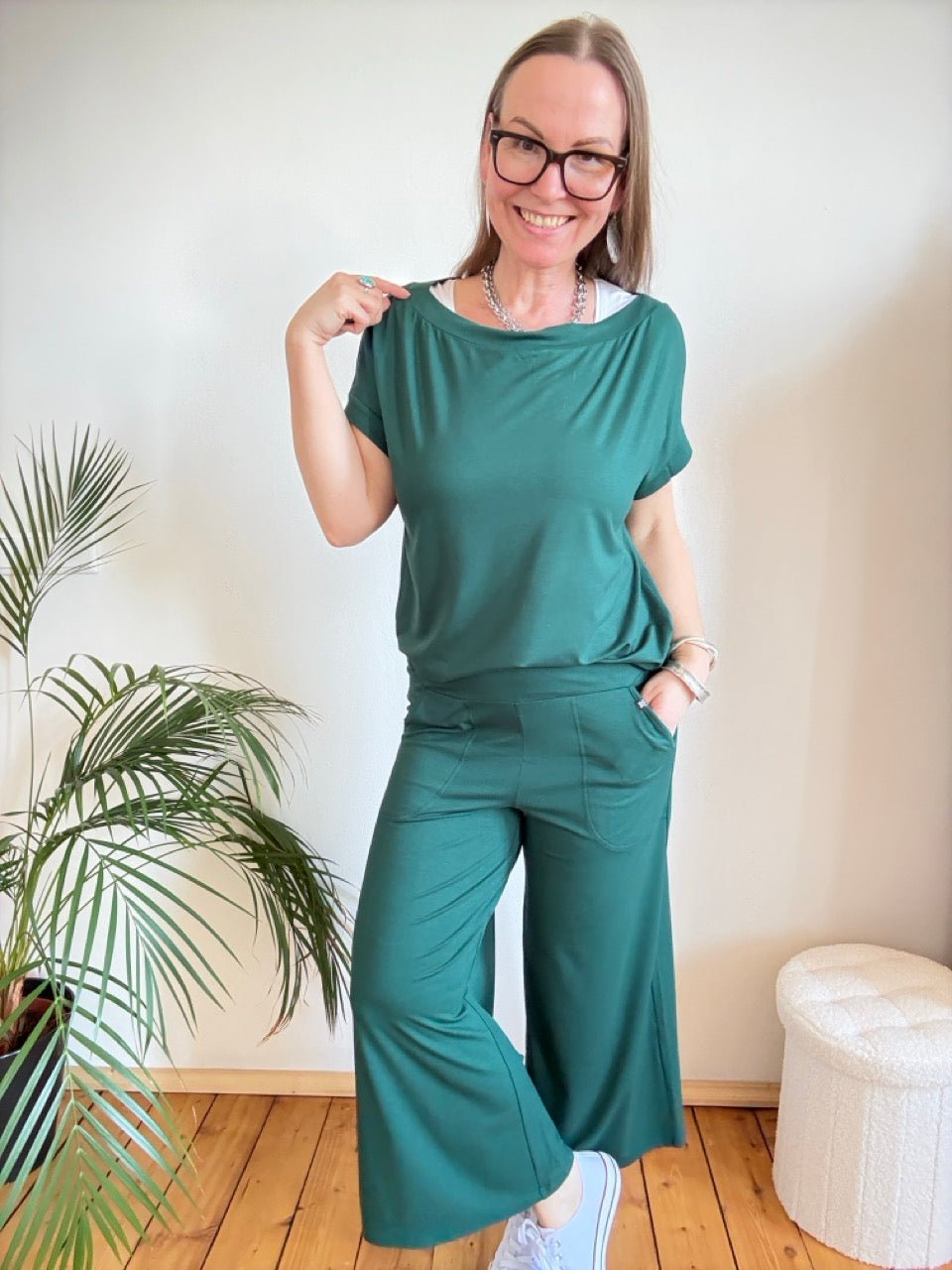 Hose Hotte Culotte Grün - FROLLEIN KÄTHE Shop