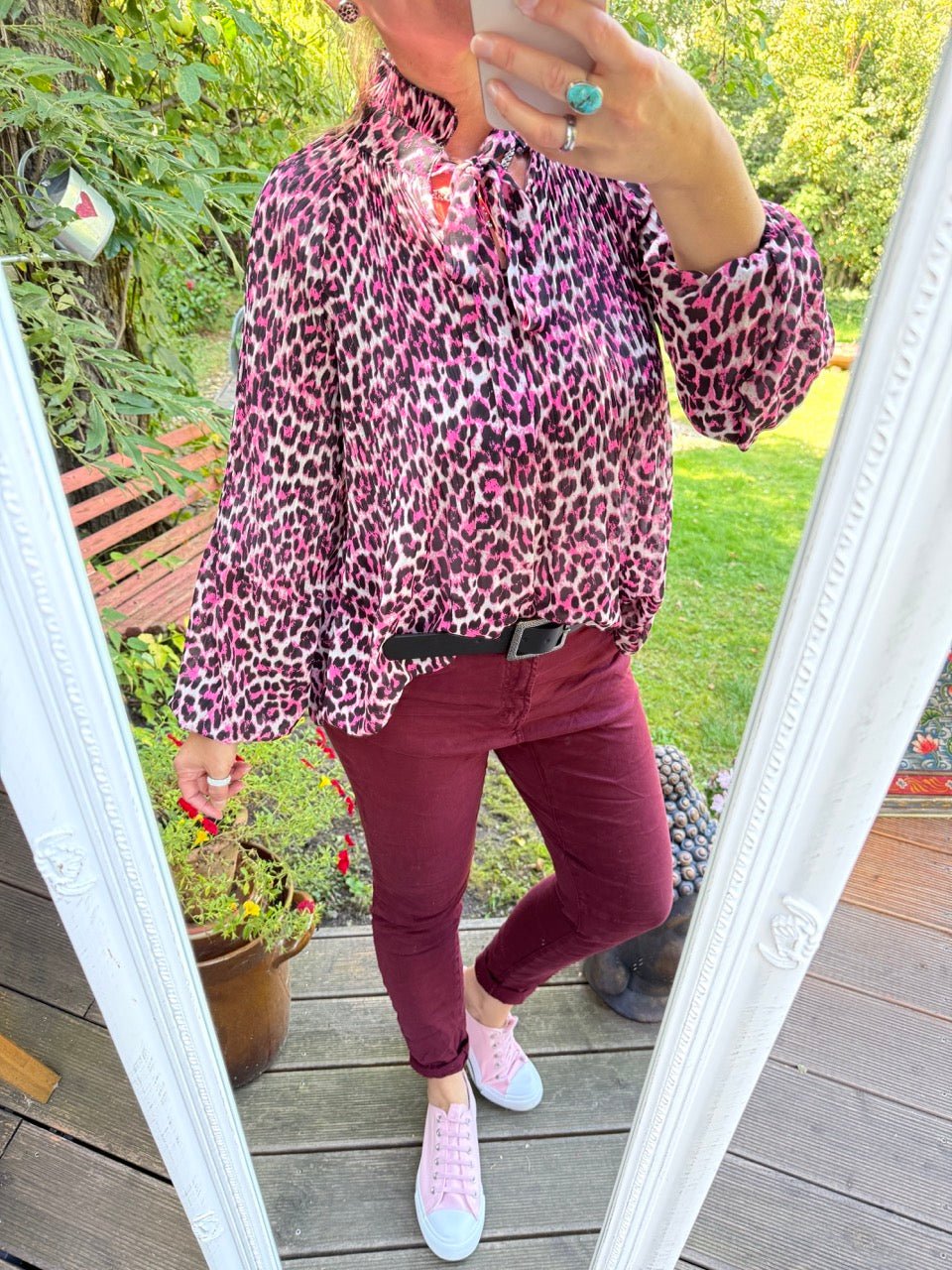 Hose Jeans Fantastisch Elastisch Cherry - FROLLEIN KÄTHE Shop