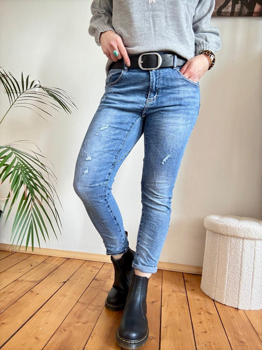 Hose Jeans Fantastisch Elastisch Used Denim - FROLLEIN KÄTHE Shop