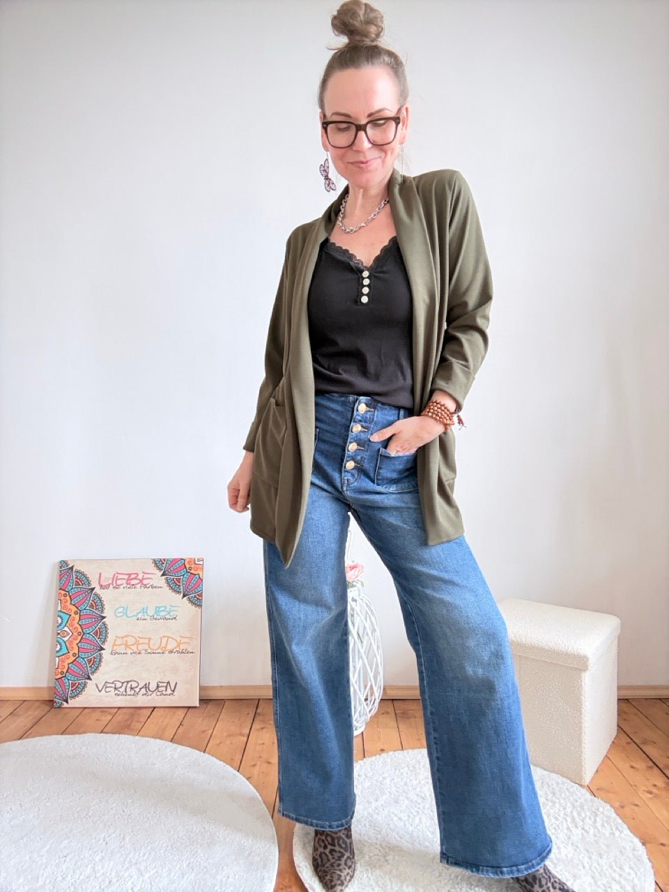 Hose Jeans Floretta dunkel Denim / kein Versand in verschiedenen Größen! - FROLLEIN KÄTHE Shop