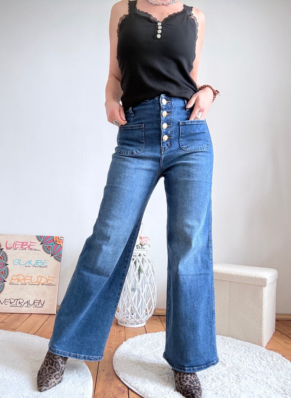 Hose Jeans Floretta dunkel Denim / kein Versand in verschiedenen Größen! - FROLLEIN KÄTHE Shop