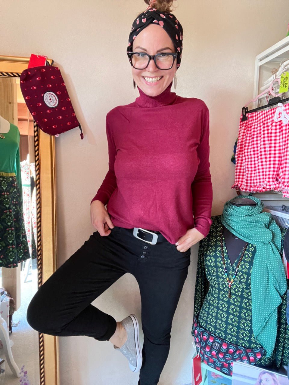 Hose Jeans Fünfknopf Schwarz - FROLLEIN KÄTHE Shop