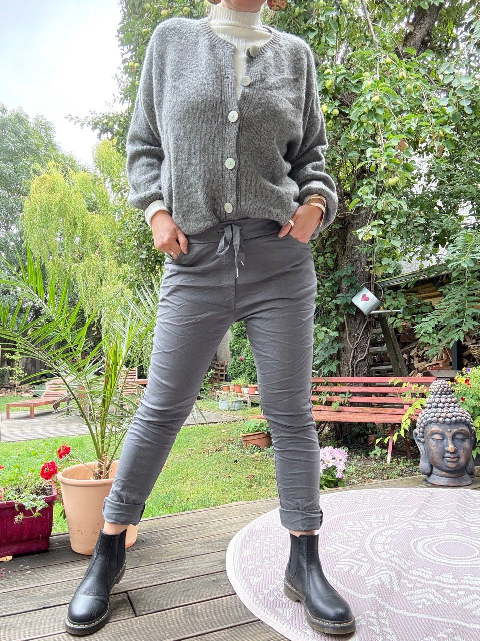 Hose Jogpants Nice Style Grau - FROLLEIN KÄTHE Shop