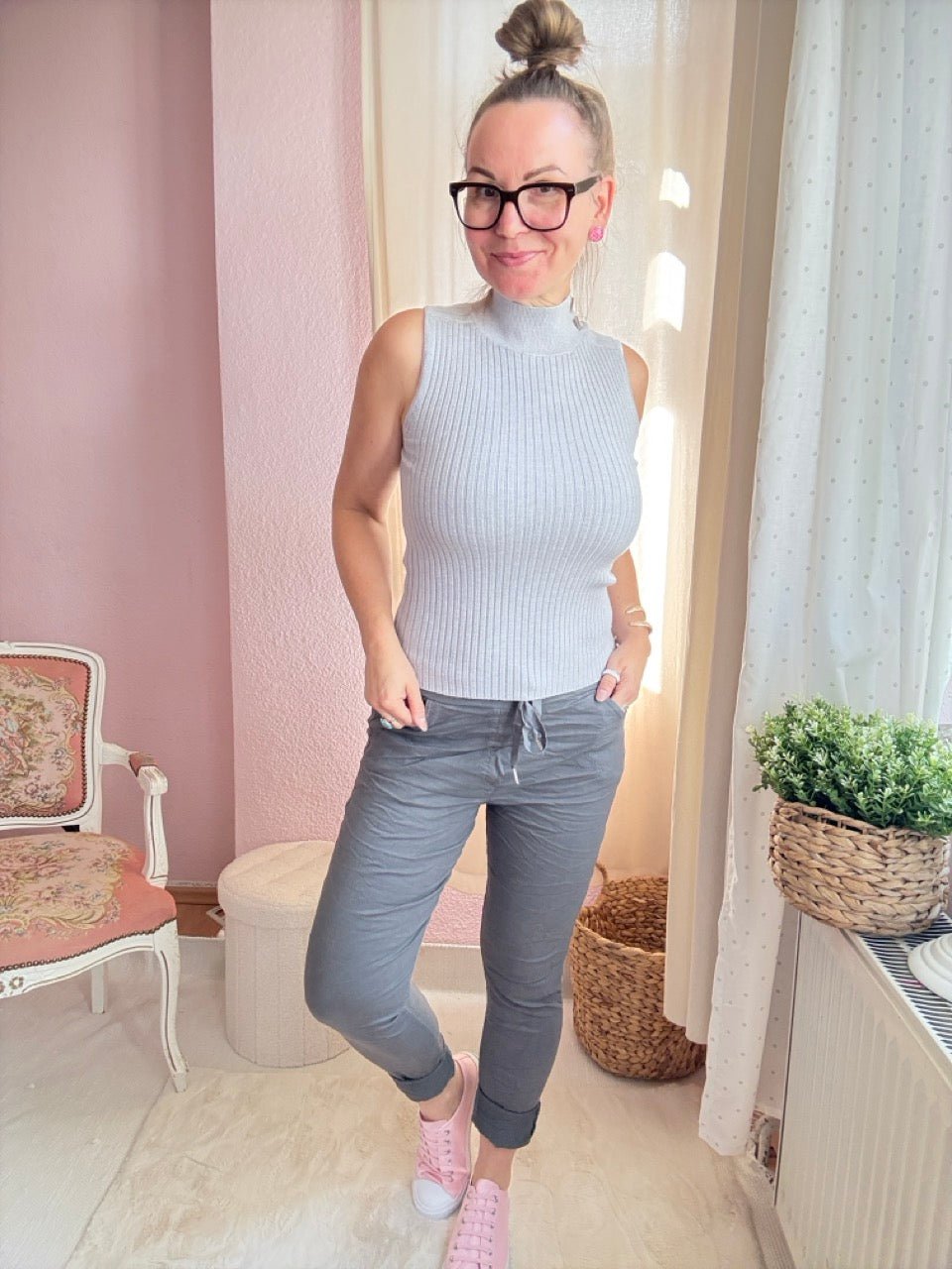 Hose Jogpants Nice Style Grau - FROLLEIN KÄTHE Shop
