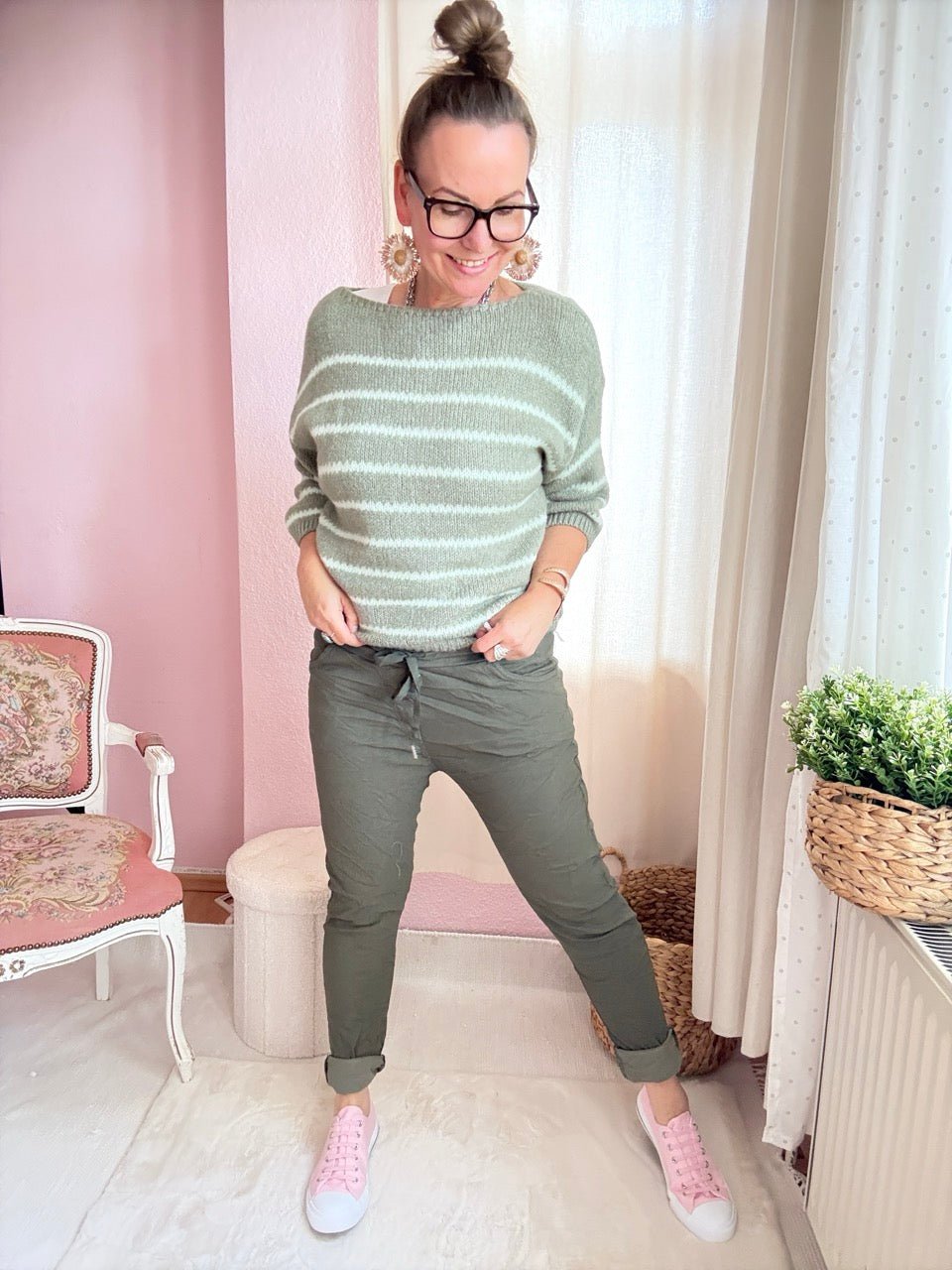 Hose Jogpants Nice Style Olive - FROLLEIN KÄTHE Shop