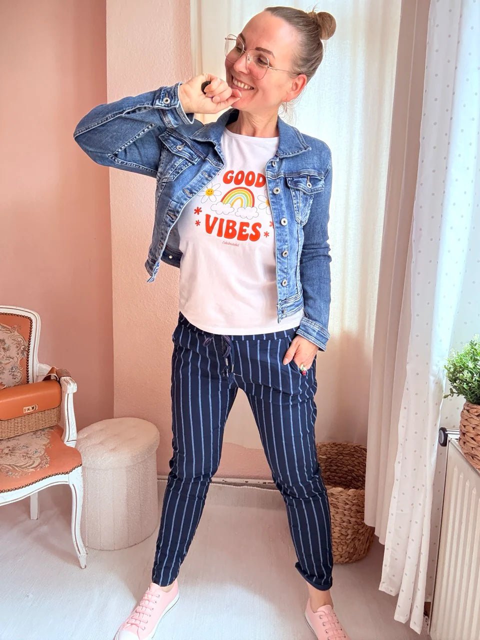 Hose Jogpants Stripe BESTSELLER! Viele Farben - FROLLEIN KÄTHE Shop