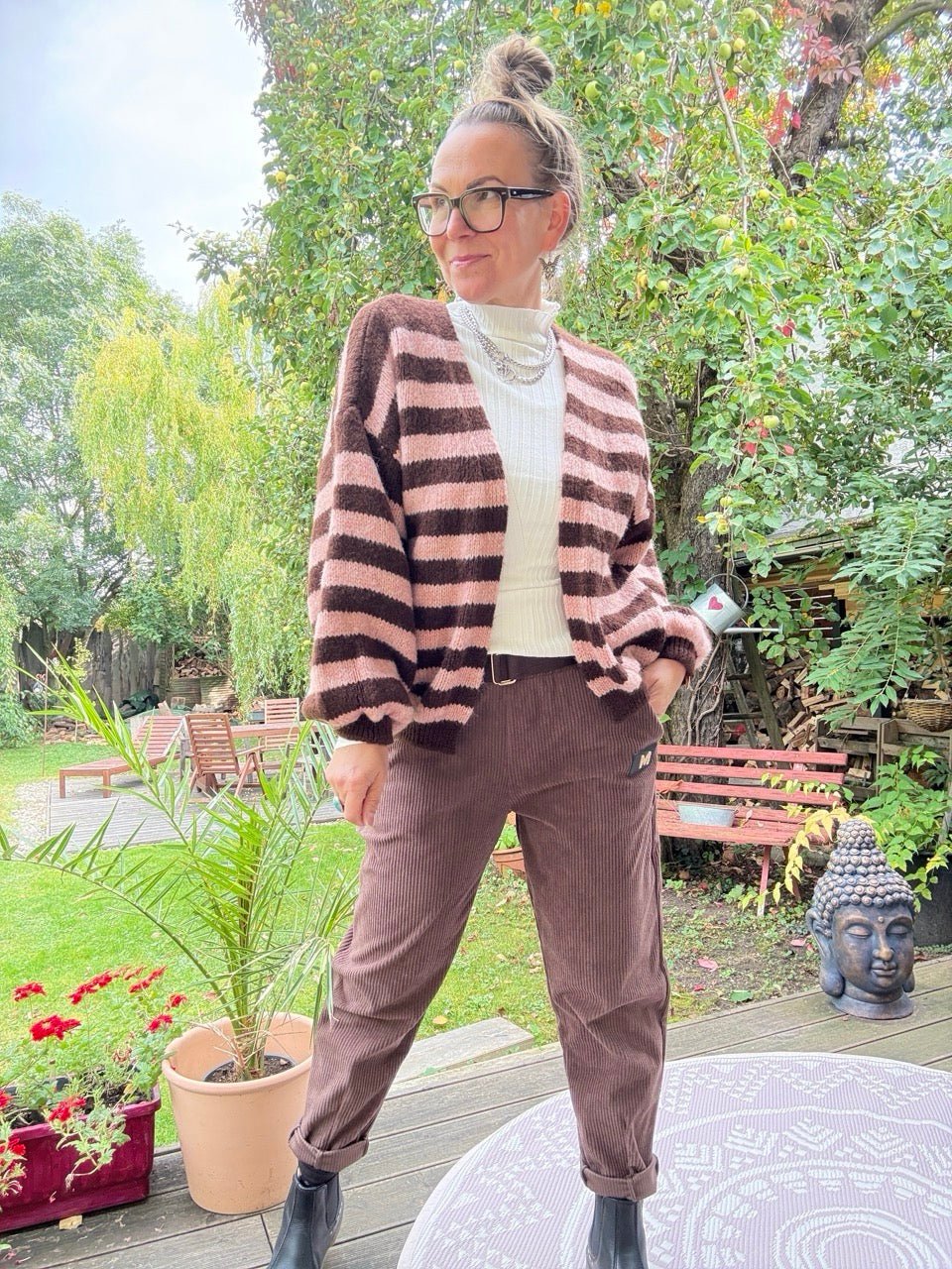 Hose Lady Cord Chocolate - FROLLEIN KÄTHE Shop