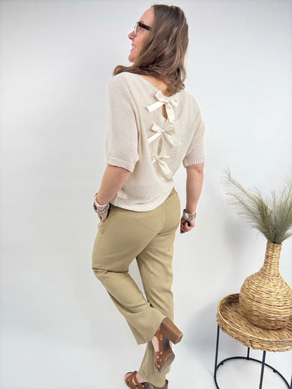 Hose Leinen Glück Cappuccino - FROLLEIN KÄTHE Shop