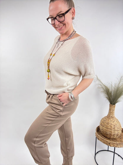 Hose Lena Taupe - FROLLEIN KÄTHE Shop