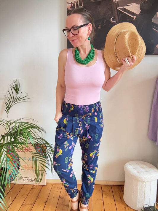 Hose Little Birds Blau - FROLLEIN KÄTHE Shop