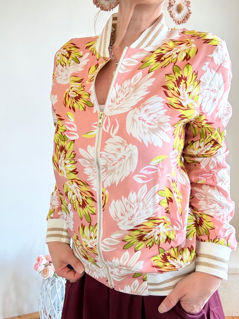 Jacke Blütenfein Bunt - FROLLEIN KÄTHE Shop