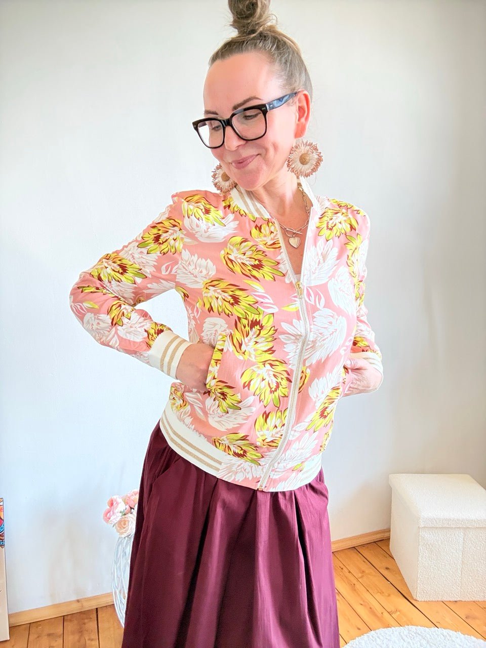 Jacke Blütenfein Bunt - FROLLEIN KÄTHE Shop