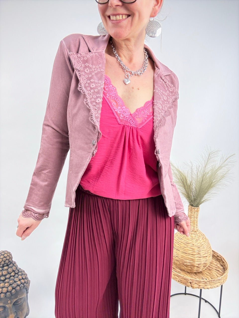 Jacke Edda Alt Rose - FROLLEIN KÄTHE Shop