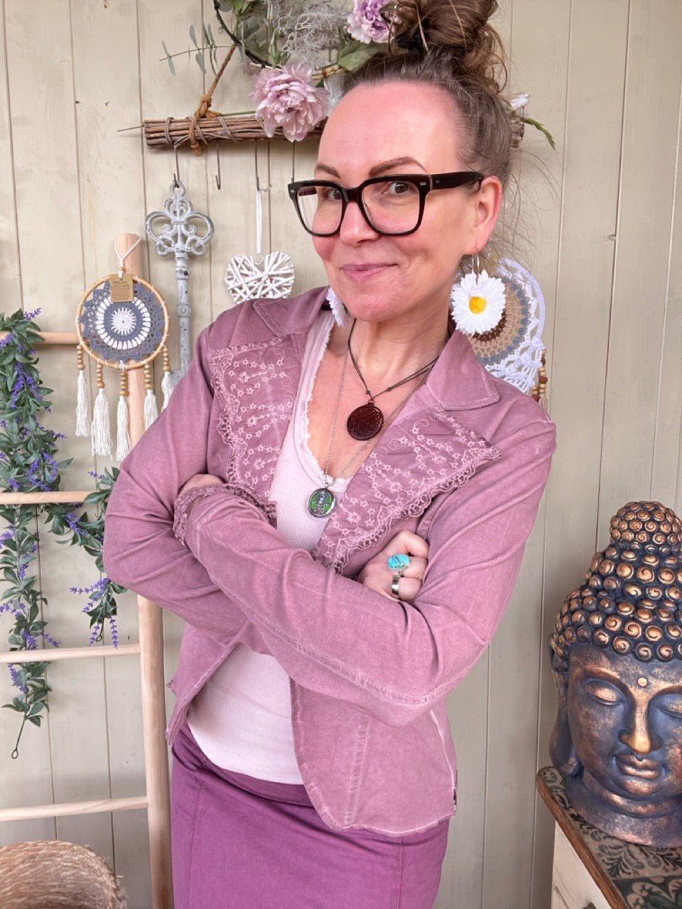 Jacke Edda Alt Rose - FROLLEIN KÄTHE Shop