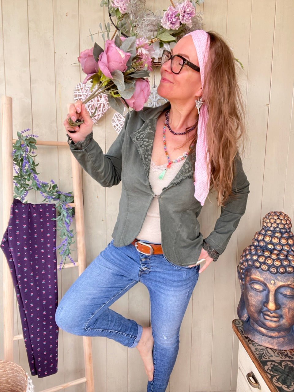 Jacke Edda Olive Grün - FROLLEIN KÄTHE Shop