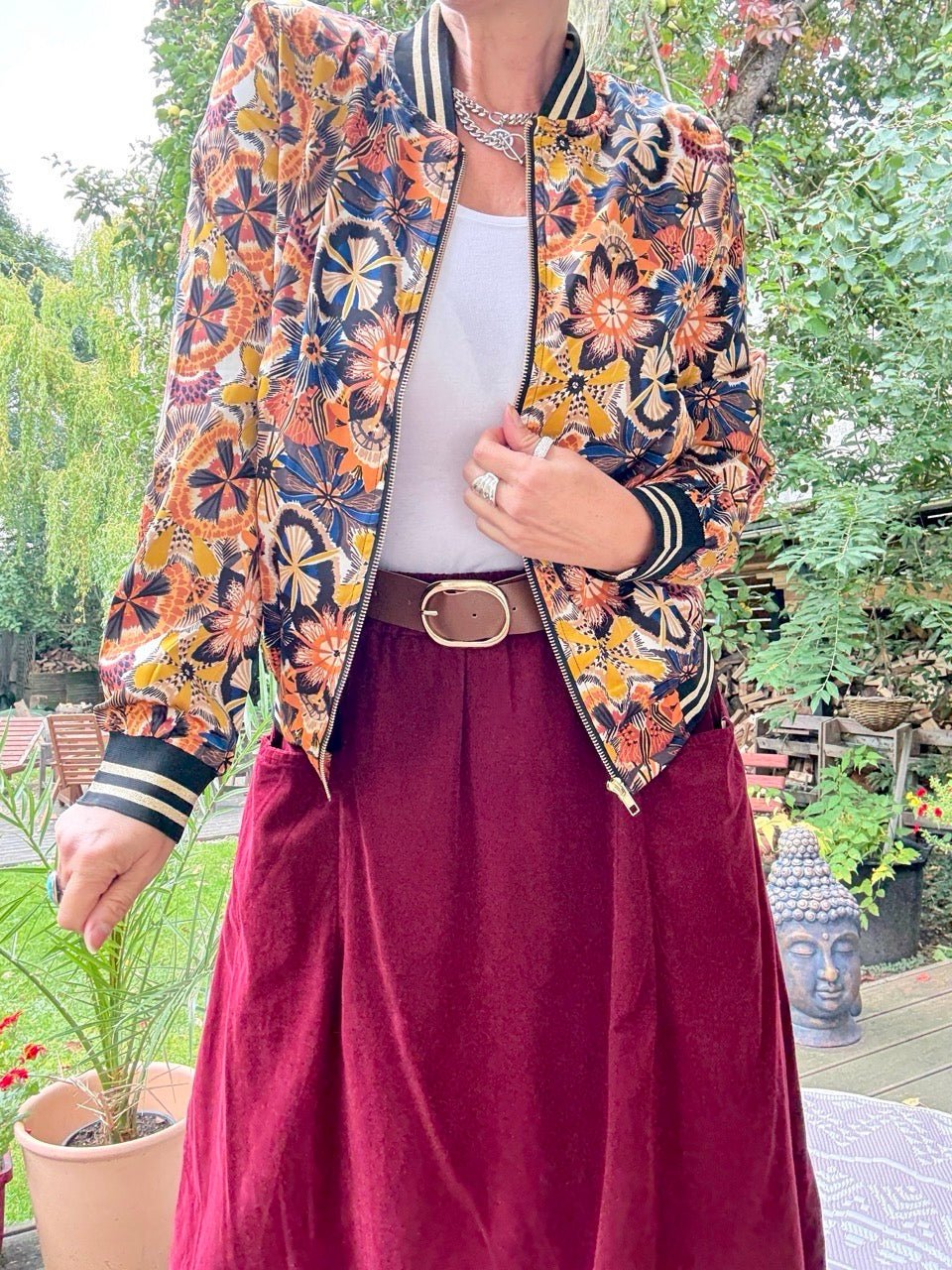 Jacke Farbentraum Orange - FROLLEIN KÄTHE Shop