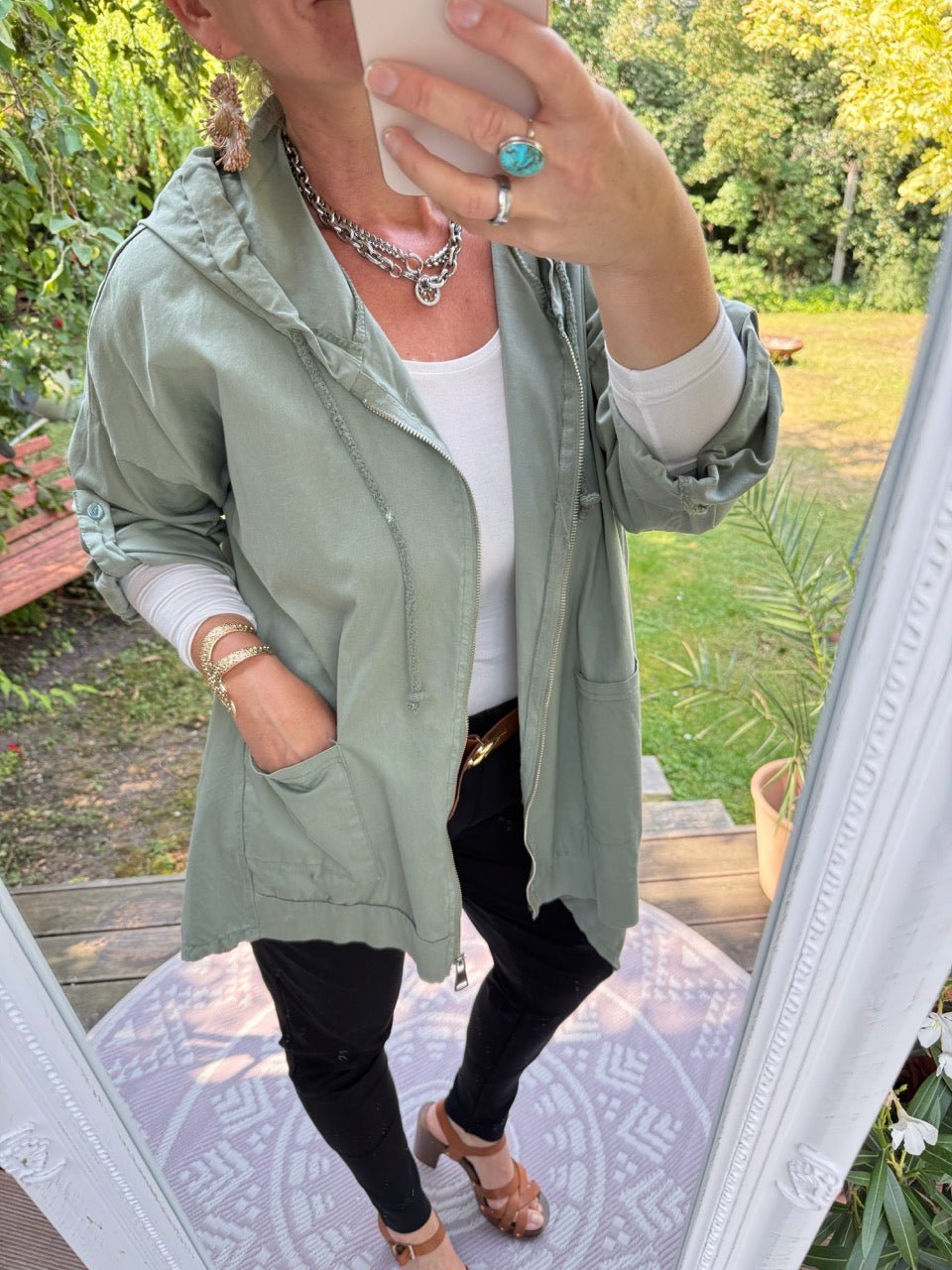 Jacke Fritzi Olive - FROLLEIN KÄTHE Shop