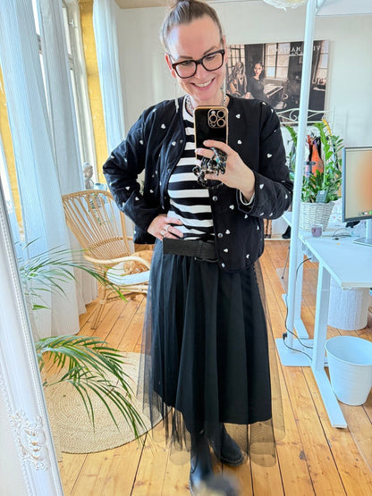 Jacke Herz Schwarz - FROLLEIN KÄTHE Shop