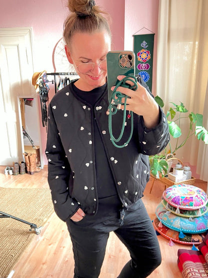 Jacke Herz Schwarz - FROLLEIN KÄTHE Shop