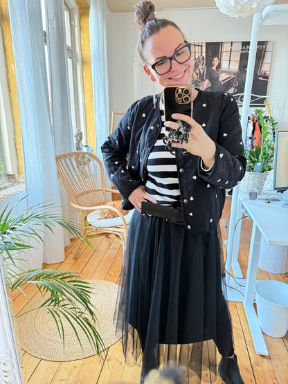 Jacke Herz Schwarz - FROLLEIN KÄTHE Shop