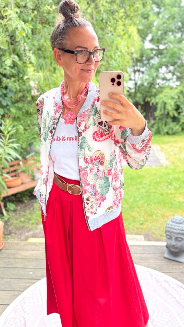 Jacke La Catrina Weiß - FROLLEIN KÄTHE Shop