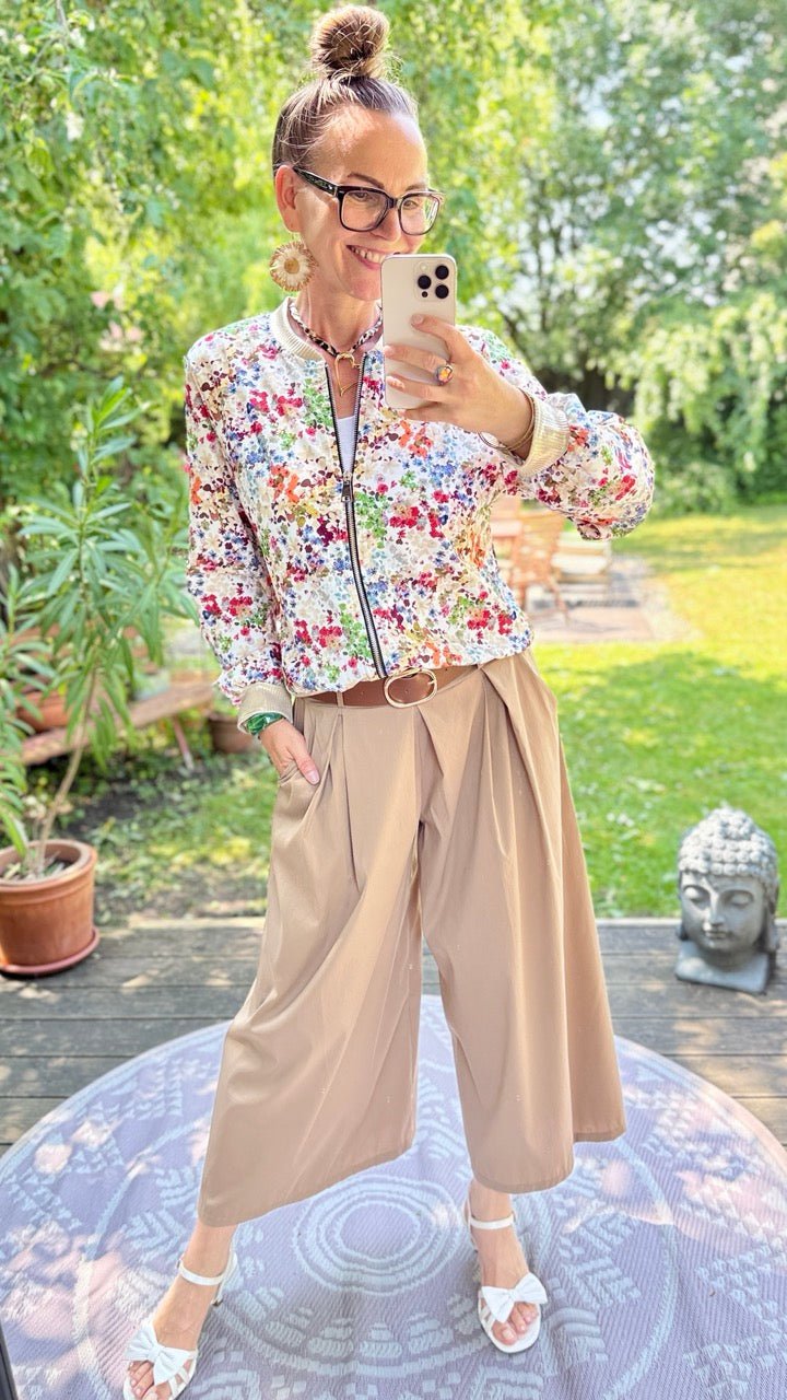 Jacke Streublümchen Weiß - FROLLEIN KÄTHE Shop