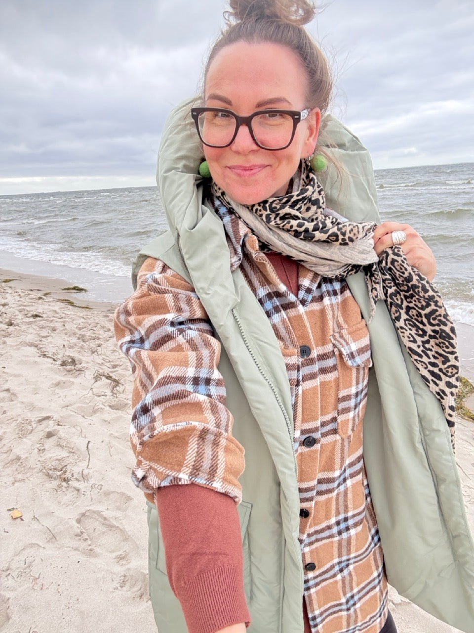 Jacke Stripe Cozy Check - FROLLEIN KÄTHE Shop