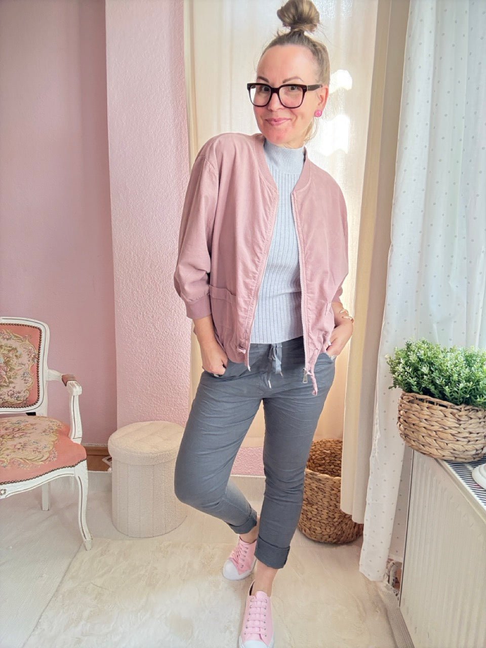 Jacke Terry Alt Rose Feincord - FROLLEIN KÄTHE Shop